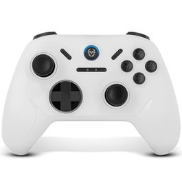 Krom Kadoer Gamepad Inalámbrico Bluetooth 5.0 Blanco - Compatible PC, Switch, Android e iOS